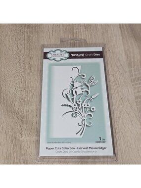 Creative Expressions Paper Cuts Collection Harvest Mouse Edger Die CEDPC1097 New